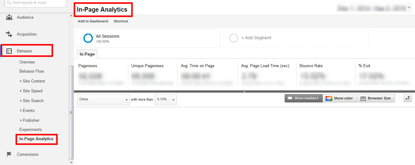 In-Page Analytics